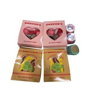 New Felt Food Playsets & SlimyGloop Slime Bundle 7pc Sweeties Chocolate